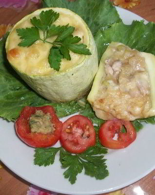 Фаршированые кабачки