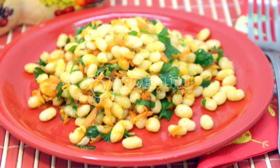 Рецепт фасоль с овощами