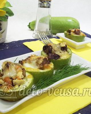 Кабачки фаршированные мясом