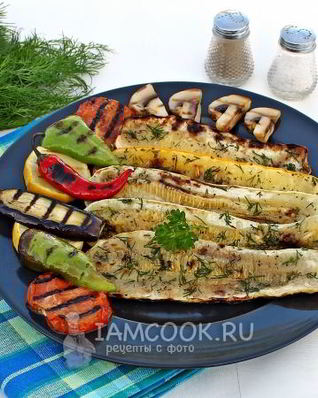 Кабачки на мангале