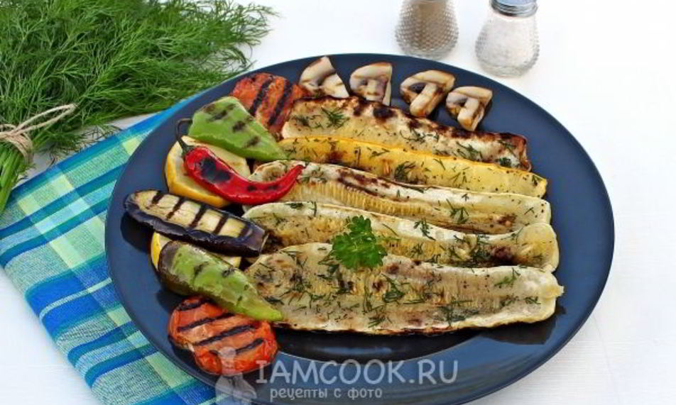 Рецепт кабачки на мангале