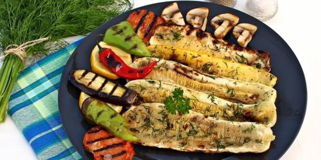 кабачки на мангале