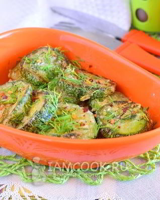 Кабачки сливочно-пряные