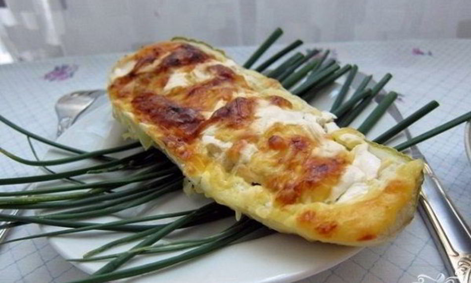Рецепт кабачки в духовке, фаршированные мясом