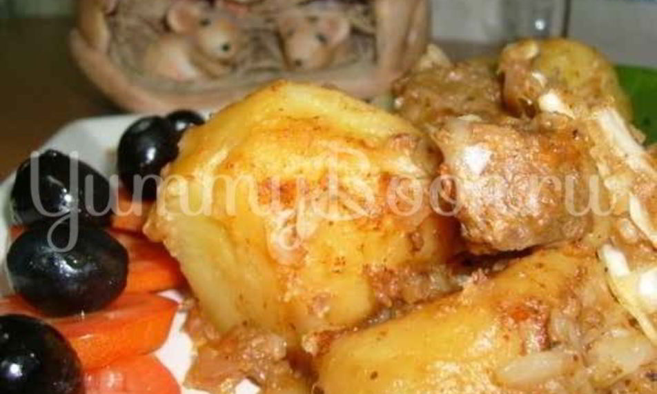 Рецепт картофель тушеный с капустой