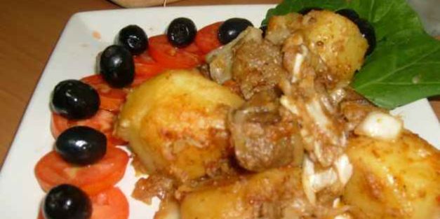 картофель тушеный с капустой