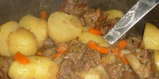 картофель тушеный с капустой