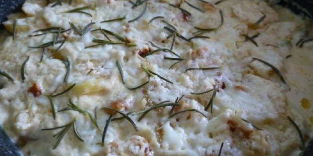 картофель, запеченный с фасолью