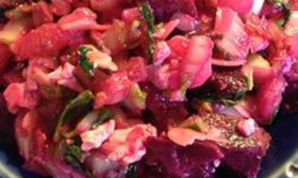 Рецепт китайская капуста бок чой с фетой и свеклой