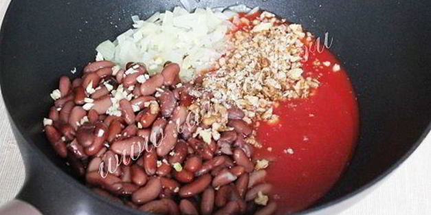 лобио из красной фасоли