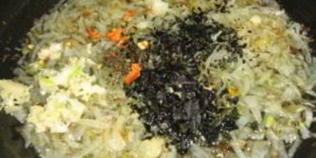 лобио с гранатом