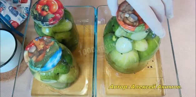 огурцы в кипящем маринаде на зиму