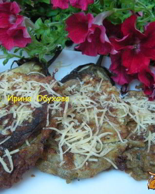 Печеные баклажаны в яичном кляре