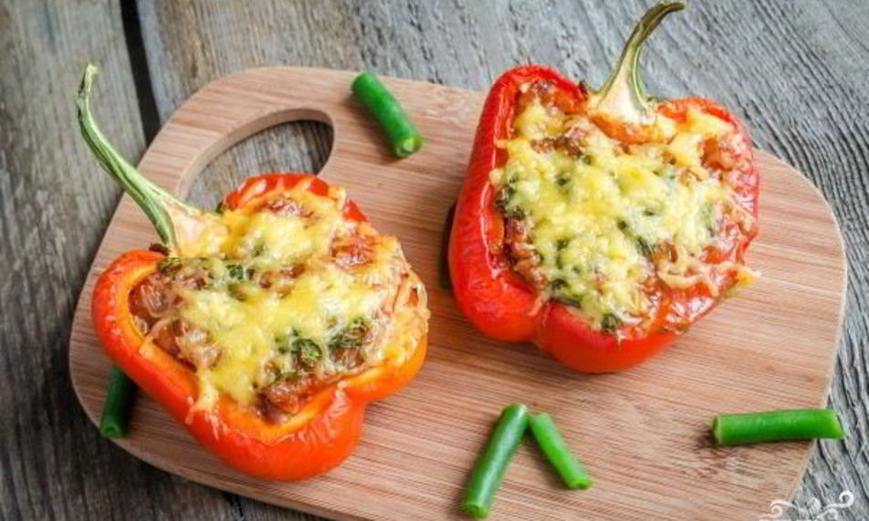 Рецепт перец, фаршированный грибами и овощами