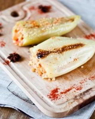 Перцы, фаршированные булгуром