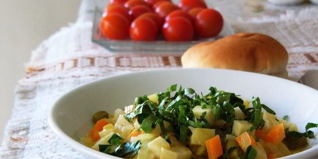 сельдерей, тушенный в апельсиновом соке