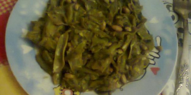 стручковая фасоль с зеленью