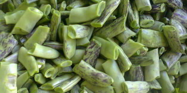 стручковая фасоль с зеленью