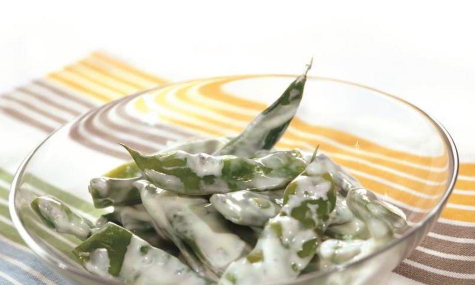 Рецепт стручковая фасоль в сырном соусе