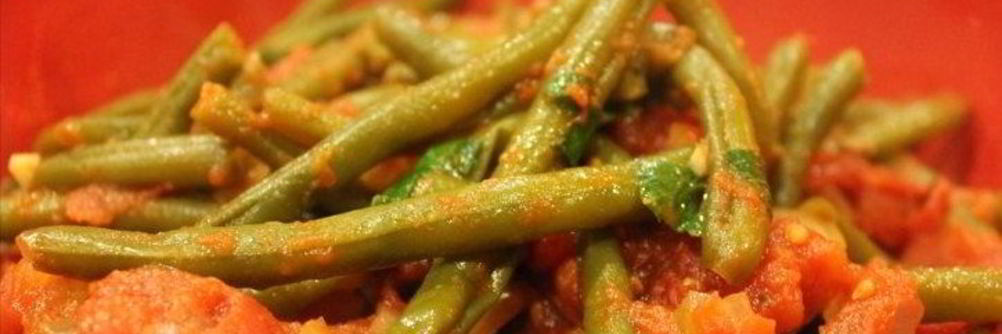 Стручковая фасоль в томате