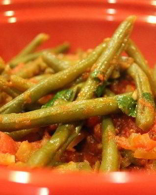 Стручковая фасоль в томате