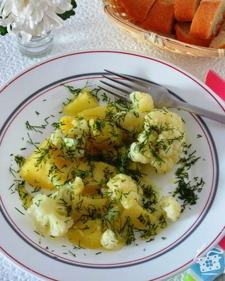 Цветная капуста с картошкой