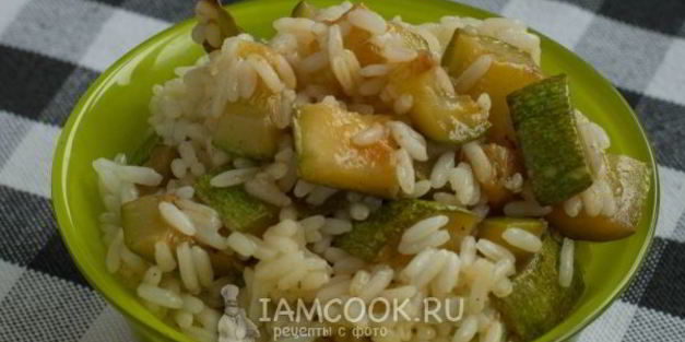 тушеные кабачки с рисом