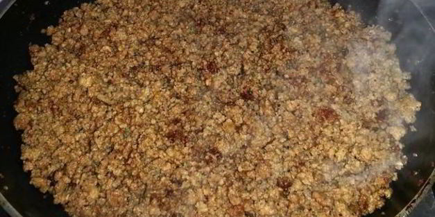 тыква, фаршированная мясом, рисом и овощами