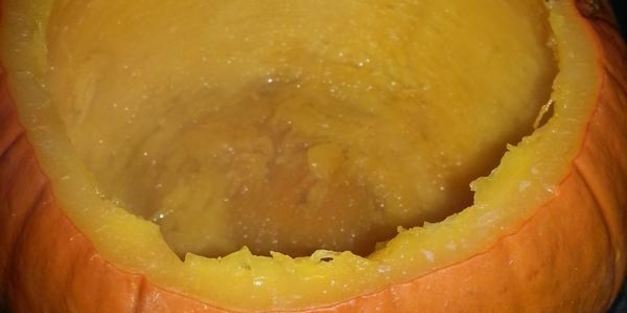 тыква, фаршированная мясом, рисом и овощами