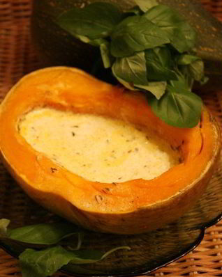 Тыква, запеченная с сыром