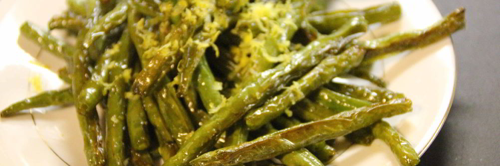 Запеченная стручковая фасоль