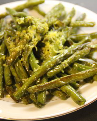 Запеченная стручковая фасоль