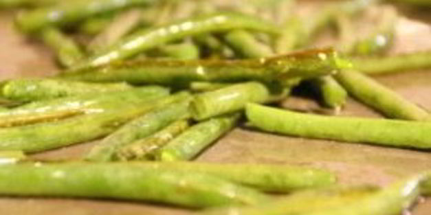 запеченная стручковая фасоль