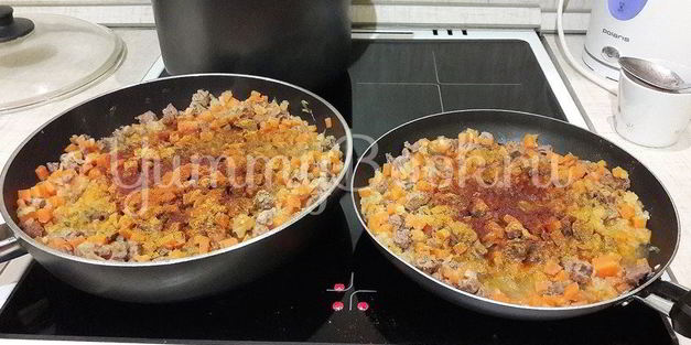 запеченная тыква, фаршированная говядиной