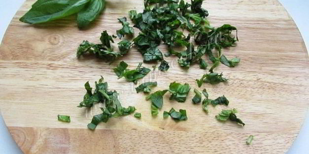 запеченная тыква с базиликом и фетой