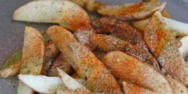 запеченный картофель дольками