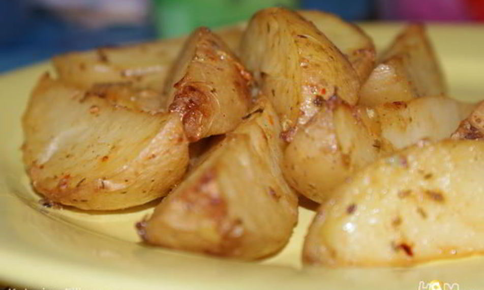 Рецепт запеченный картофель в горчичном маринаде