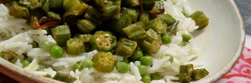 Жареная бамия по-индийски