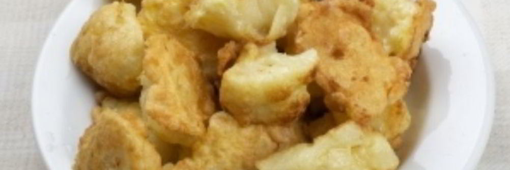 Жареная цветная капуста с яйцом