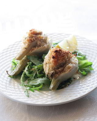 Жареный фенхель с оливковым маслом и апельсиновой начинкой