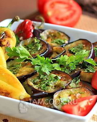 Жареные баклажаны в маринаде