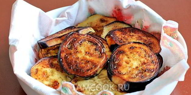 жареные баклажаны в маринаде