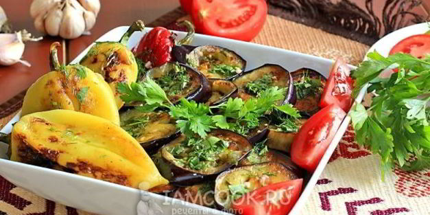 жареные баклажаны в маринаде