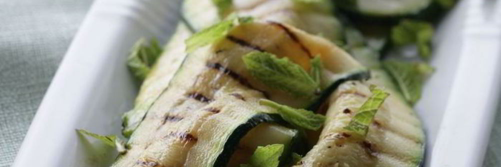 Жареные цукини с лаймом и мятой