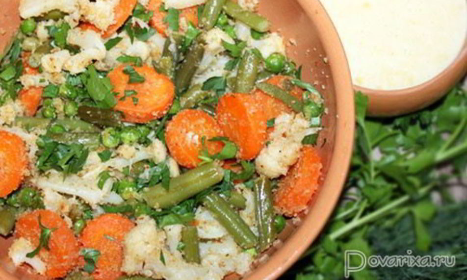 Рецепт овощной гарнир к мясу