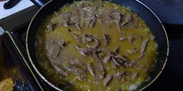 печень с апельсинами