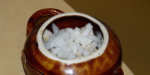 пельмени в горшочках