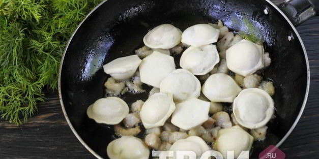 жареные пельмени