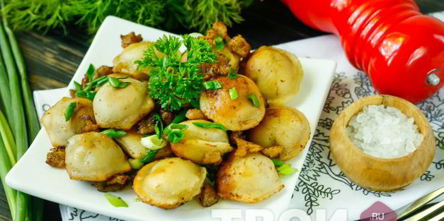 жареные пельмени