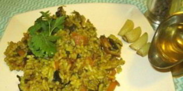 грибной плов